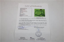 Jack Nicklaus Signed Undated Masters Tournament Embroidered Flag Full JSA #Y77780