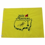 Hideki Matsuyama Signed 2021 Masters Tournament Embroidered Flag JSA ALOA