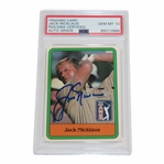 Jack Nicklaus Signed 1981 Donruss Golf Card #13 PSA/DNA #85013988 Auto Grade 10