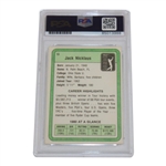 Jack Nicklaus Signed 1981 Donruss Golf Card #13 PSA/DNA #85013988 Auto Grade 10