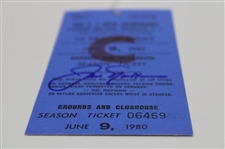 Jack Nicklaus Signed 1980 US Open at Baltusrol June 9th Practice Day Ticket #06469 JSA ALOA