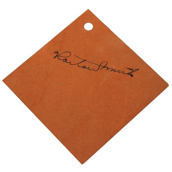 Horton Smith Signed 1934 Junior League Charity Golf Exhibition Ticket JSA ALOA
