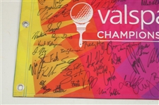 Jordan Spieth (x3), Xander & 50+ PGA Stars Field Signed 2025 Valspar Championship Flag JSA ALOA