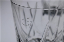 Four (4) Augusta National Golf Club Cut Glass Rocks Glasses