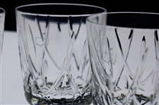 Four (4) Augusta National Golf Club Cut Glass Rocks Glasses
