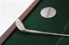 The 1935 Masters Ltd Ed Sterling Silver Gene Sarazen Double Eagle Replica Mini 4-Wood in Box