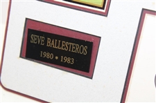 Seve Ballesteros Signed Card w/1980 & 1983 Masters SERIES Badge Display JSA #AC51385