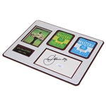 Seve Ballesteros Signed Card w/1980 & 1983 Masters SERIES Badge Display JSA #AC51385