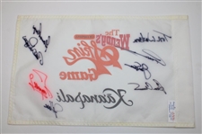 Nicklaus, Player, Watson & Five Others Signed Wendy's Skins Game Course Flag JSA ALOA