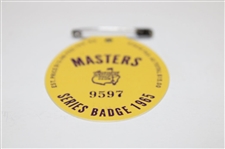 1965 Masters Tournament SERIES Badge #9597 - Jack Nicklaus Winner