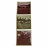 Three (3) 1965 Masters Tournament Original Kodak Photos w/Mamies Cabin & Clubhouse