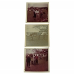 Three (3) 1965 Masters Tournament Original Kodak Photos w/Byron Nelson & Chi Chi Rodriguez