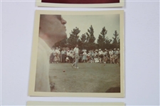 Three (3) 1965 Masters Tournament Original Kodak Photos w/Ben Hogan on Practice Green