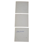 Three (3) 1965 Masters Tournament Original Kodak Photos w/Ben Hogan on Practice Green