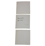 Three (3) 1965 Masters Tournament Original Kodak Photos w/Gene Sarazen Teeing Off