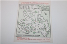1959 Masters Saturday Pairing Sheet - Jack Nicklaus Masters Tournament Debut
