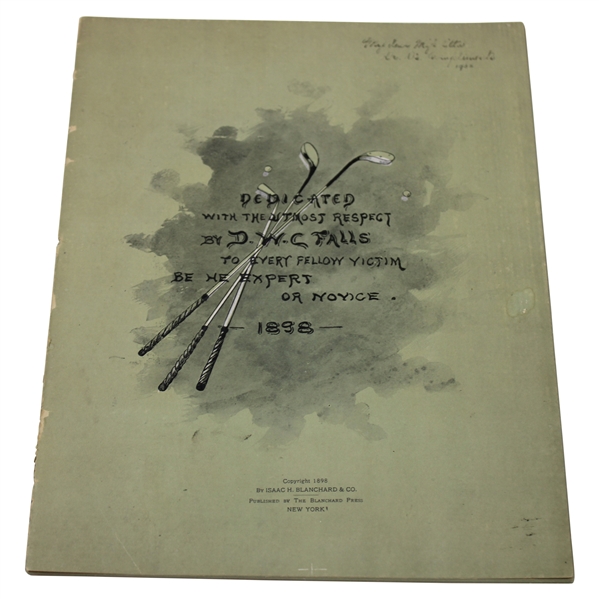 1898 A.B.C. Of Golf Book by D. W. C. Falls
