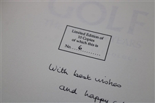 1989 Limited Presentation Copy #6/10 'Golf The Golden Years' Book by Baddiel