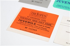 Five (5) Open Championship Tickets - 1986, 1996, 1997, 1998 & 2000