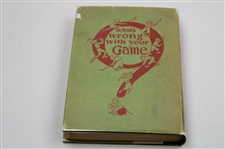 1930 1St Ed 'What's Wrong With Your Game' Book by H. B. Martin W/ Dust Cover