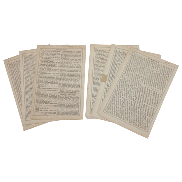 Two (2) Chambers Journal Articles Dated 1858-59 Re: Hugh Philp