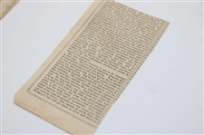 Two (2) Chambers Journal Articles Dated 1858-59 Re: Hugh Philp