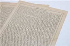 Two (2) Chambers Journal Articles Dated 1858-59 Re: Hugh Philp
