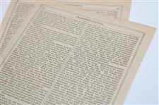 Two (2) Chambers Journal Articles Dated 1858-59 Re: Hugh Philp
