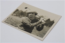1931 Glenna Collett at Sunningdale B & W Press Photo