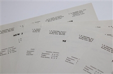 Ten (10) Vintage Pages Of New Jersey Golf Association Letterhead & (5) Five Unused Envelopes