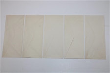 Ten (10) Vintage Pages Of New Jersey Golf Association Letterhead & (5) Five Unused Envelopes