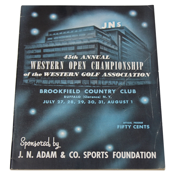 1948 Western Open at Brookfield Program - Hogan Winner