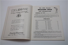 1948 Western Open at Brookfield Program - Hogan Winner