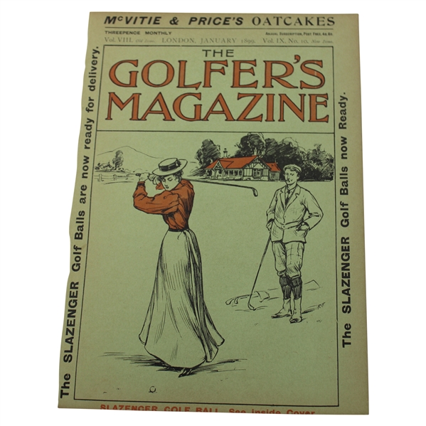 1899 Golfers Magazine Cover Only - January 