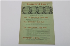 1899 Golfers Magazine Cover Only - January 