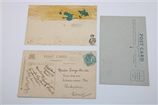 Three (3) Vintage Golf Postcards