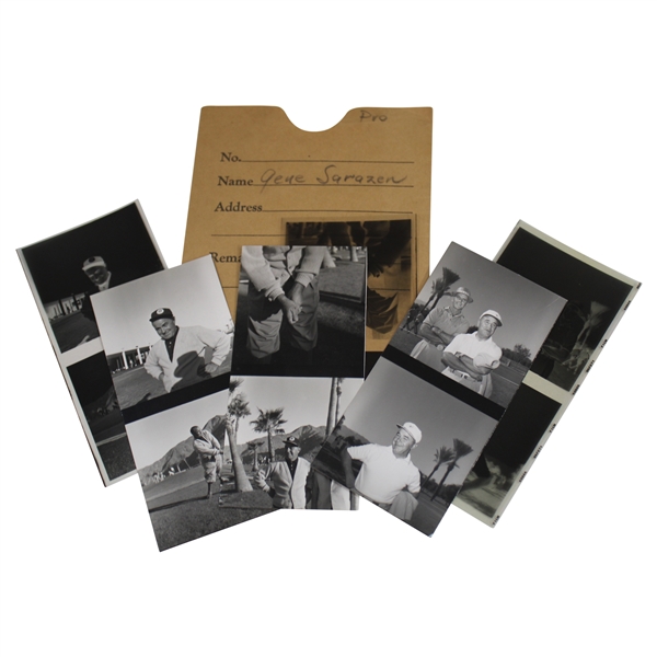 Six (6) Gene Sarazen Negatives Taken by Alex Morrison circa 1950’s