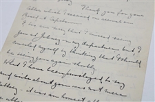 JH Taylor Signed 1934 Handwritten Letter From J. H. Taylor To 16-Year Old Bobby Locke from Scrapbook