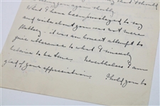 JH Taylor Signed 1934 Handwritten Letter From J. H. Taylor To 16-Year Old Bobby Locke from Scrapbook