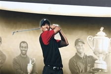 Tiger Woods Signed 'Tiger Slam' Canvas Inscribed 'Tiger Slam' LTD ED #14/25 UDA COA #BAJ79385