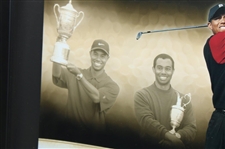 Tiger Woods Signed 'Tiger Slam' Canvas Inscribed 'Tiger Slam' LTD ED #14/25 UDA COA #BAJ79385