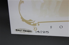 Tiger Woods Signed 'Tiger Slam' Canvas Inscribed 'Tiger Slam' LTD ED #14/25 UDA COA #BAJ79385