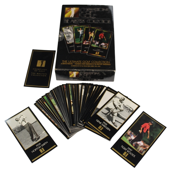 1998 Champions of Golf The Masters Collection Card Set w/Aaron & Fuzzy Signed Cards JSA ALOA