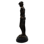 Bronze Golfer 'Waiting For His Shot' Statue
