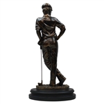 Bronze Golfer 'Waiting For His Shot' Statue