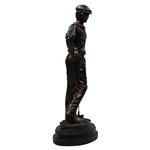 Bronze Golfer 'Waiting For His Shot' Statue