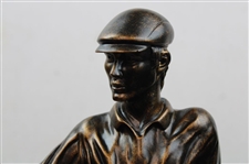 Bronze Golfer 'Waiting For His Shot' Statue