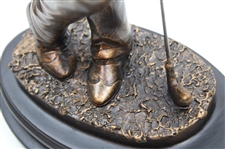 Bronze Golfer 'Waiting For His Shot' Statue
