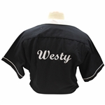 Lee Westwood's Personal Black & White Caruisin Bowling Shirt
