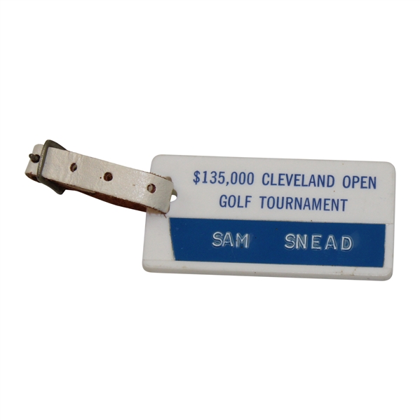 Sam Sneads Cleveland Open Contestant Bag Tag - John Derr Collection